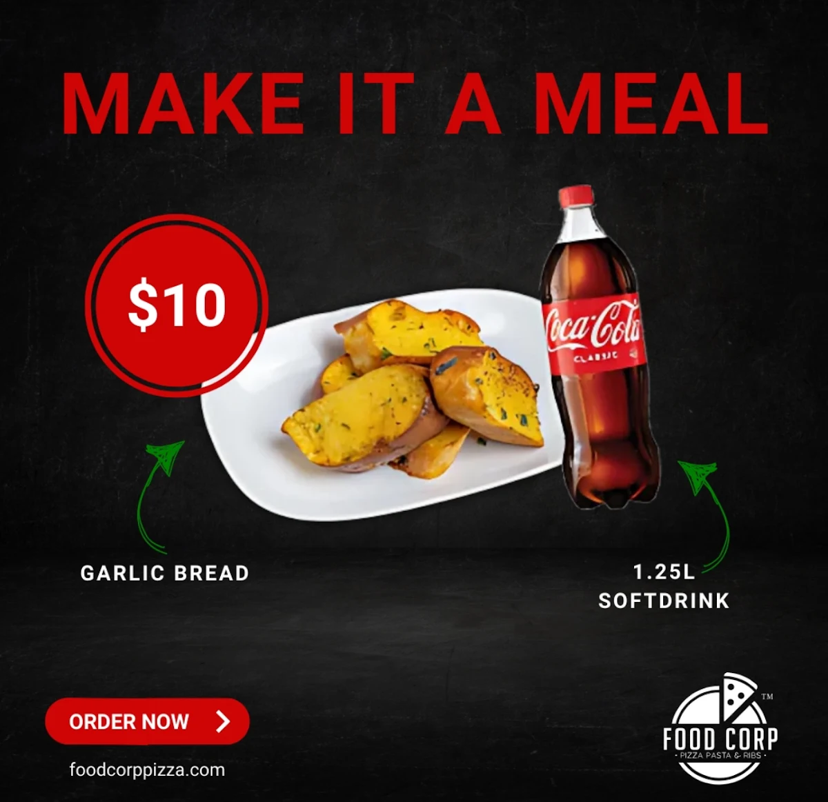 Menu, Food Corp Pizza Pasta & Ribs - Pizza Shop Nerang