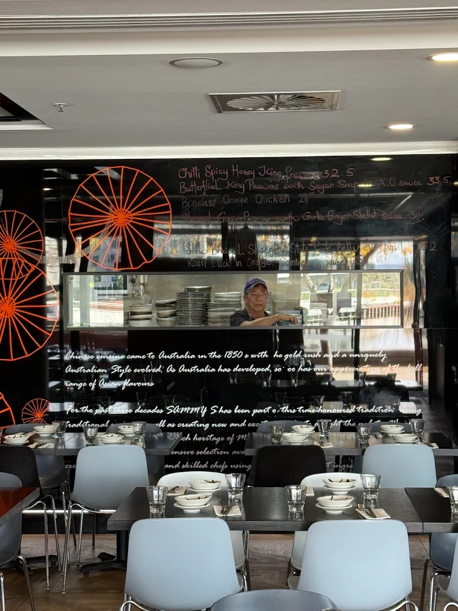 Menu, Sammy's @ the Foreshore
