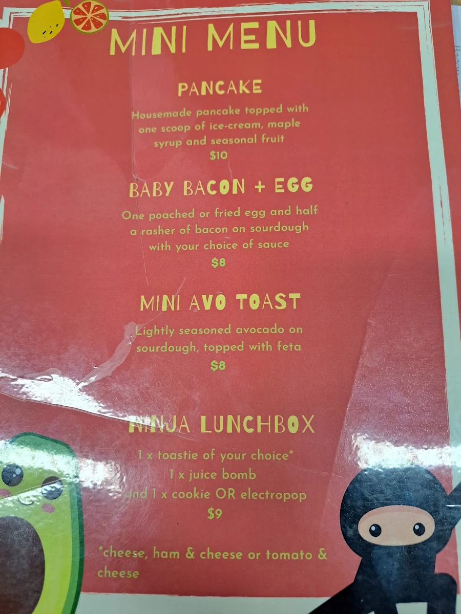 Menu, The Forest Blend Cafe