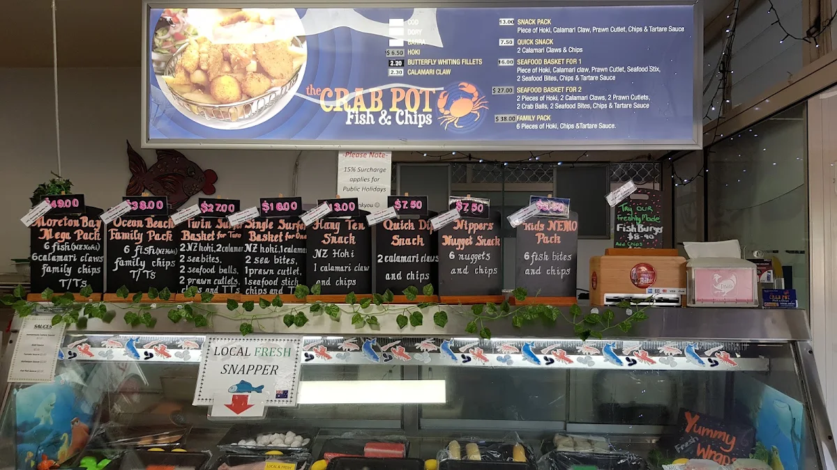 Menu, The Crab Pot Woorim