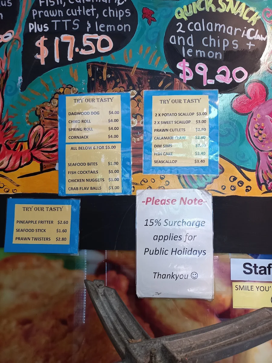 Menu, The Crab Pot Woorim