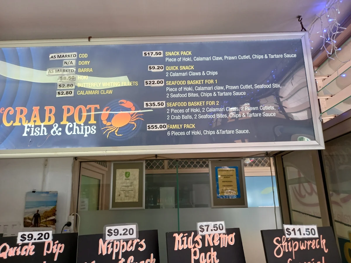 Menu, The Crab Pot Woorim