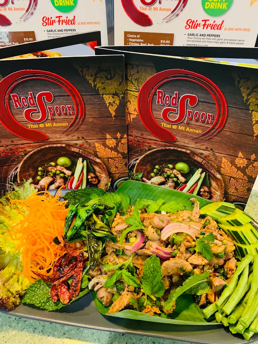 Menu, Red Spoon Thai @ Mt Annan
