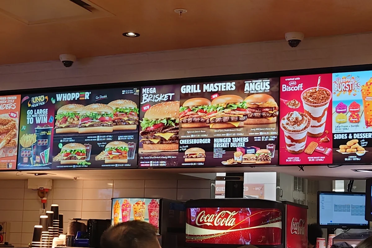 Menu, Hungry Jack’s