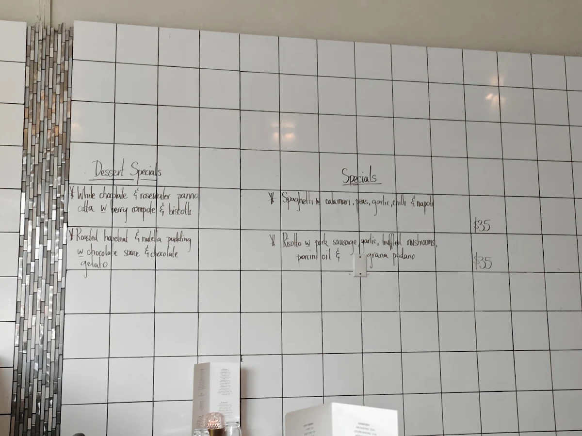 Menu, Da Giuseppe