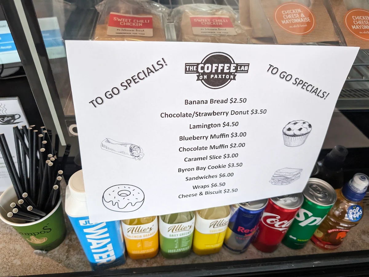 Menu, The Coffee Lab