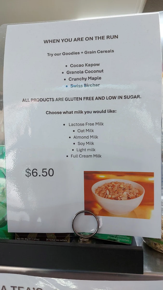 Menu, Meningie Bakery