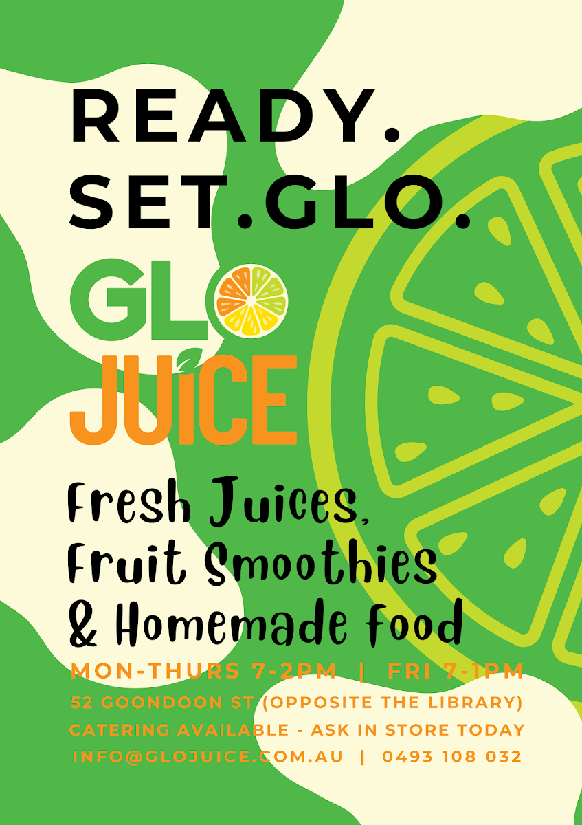 Menu, Glo Juice
