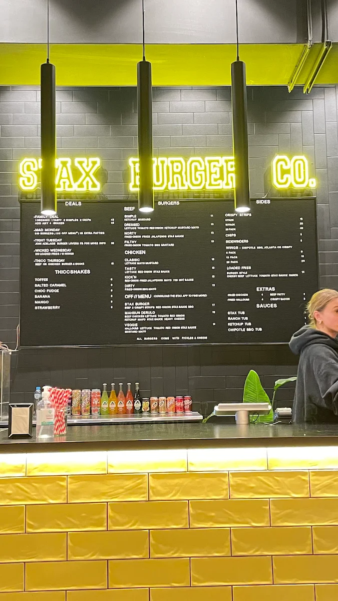Menu, Stax Burger Co. - Prospect