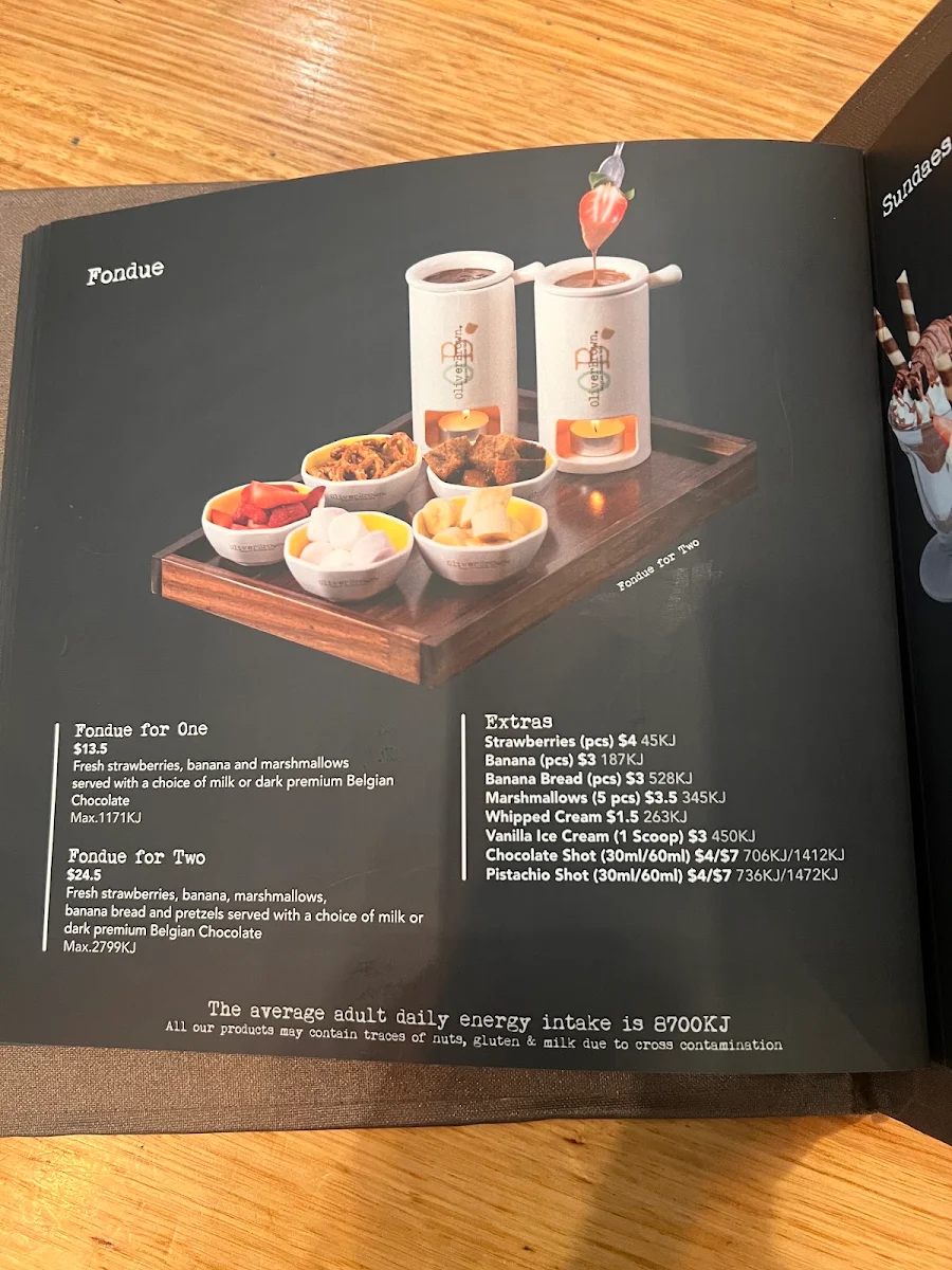 Menu, Oliver Brown