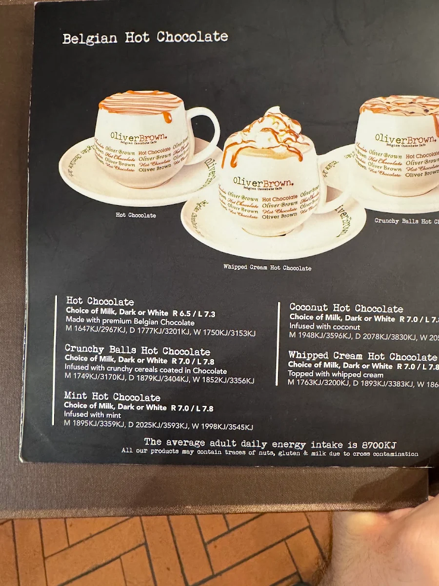 Menu, Oliver Brown