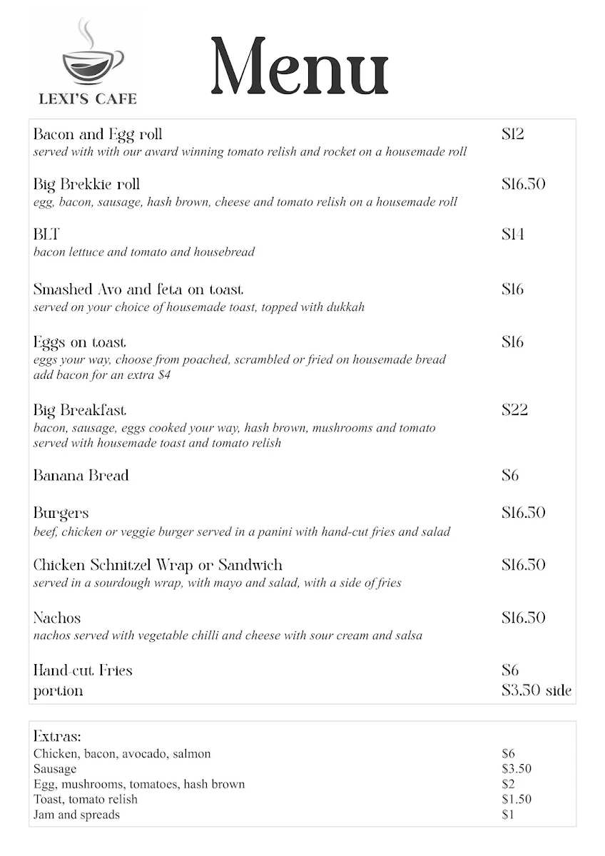 Menu photo 1