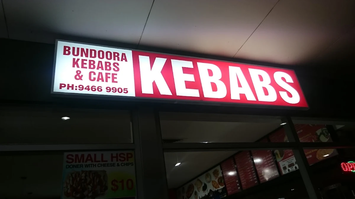 Menu, Bundoora Kebab House