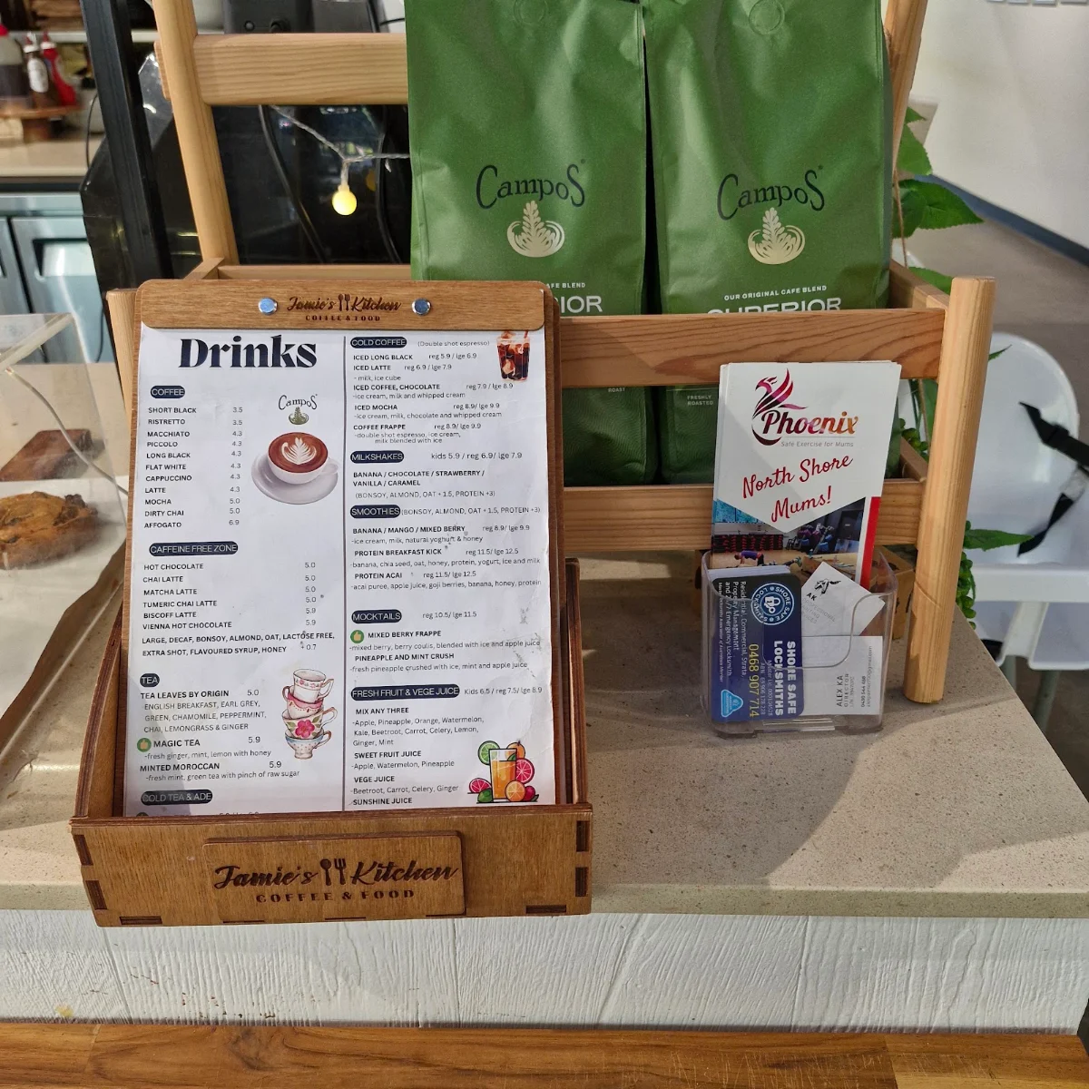 Menu, PCYC CAFE WAITARA\ HORNSBY
