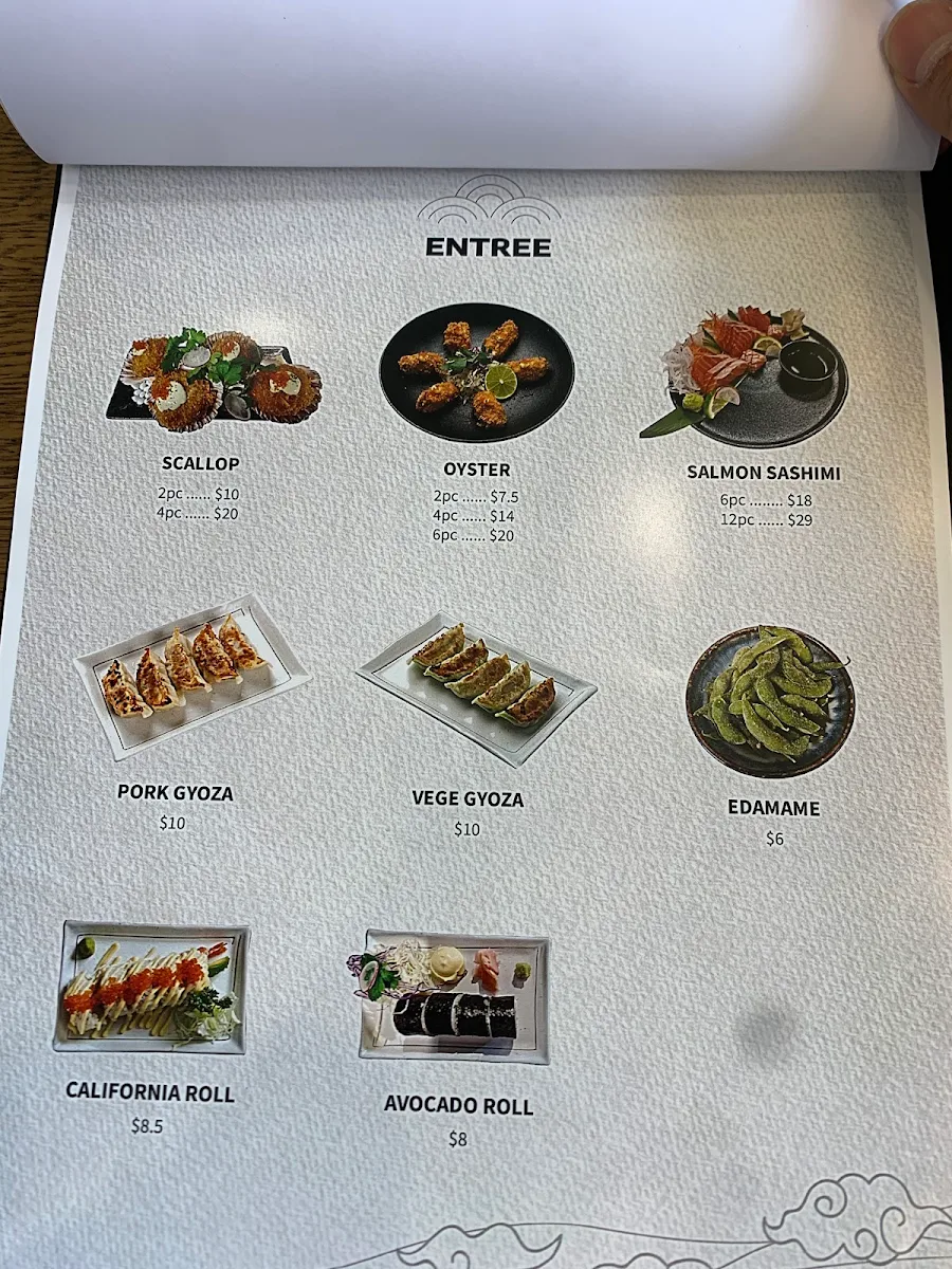 Menu, Mr. J Restaurant