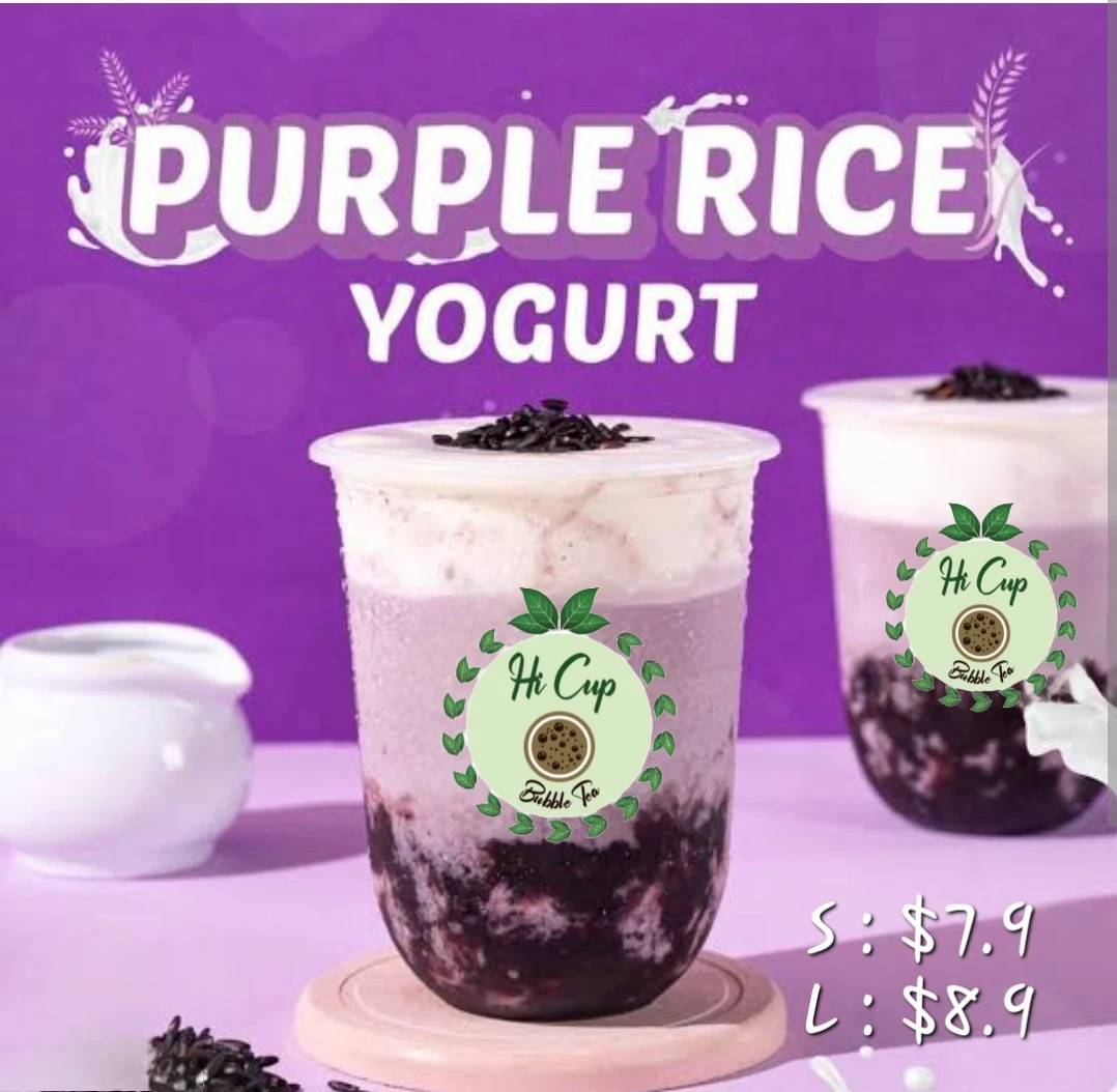 Menu, Hi Cup Bubble Tea