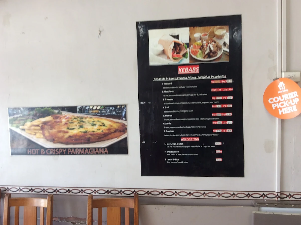Menu, Fantastic Kebab and Pizza