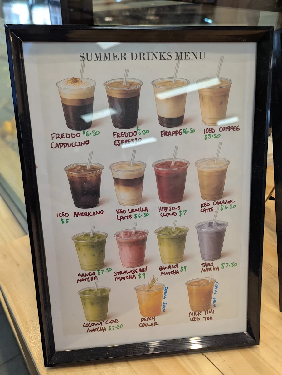 Menu, Penelope Bakery and Coffee Roaster