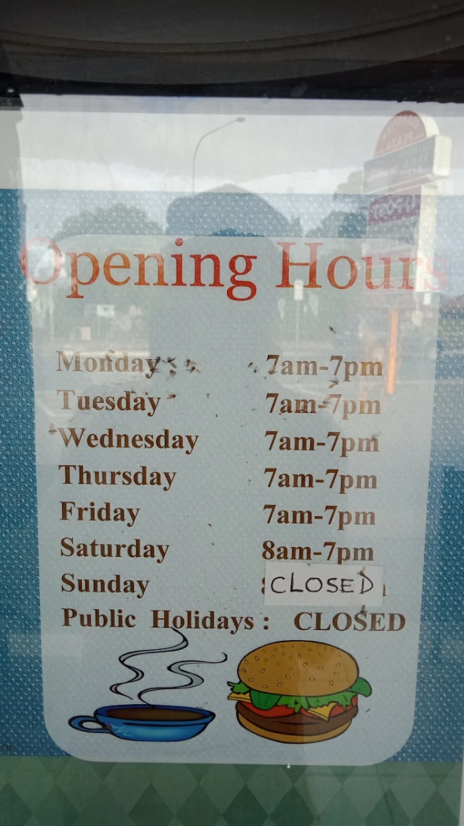 Menu, Clearview Snack Bar & Lotteries