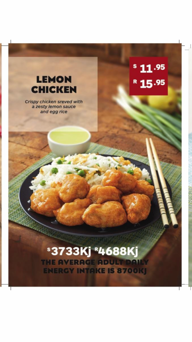 Menu, Noodle Box Yamanto