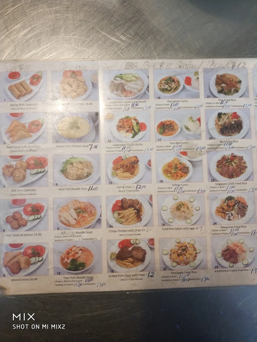 Menu, Hot Dish
