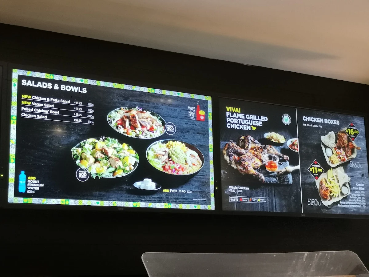 Menu, Oporto Plumpton Drive Thru