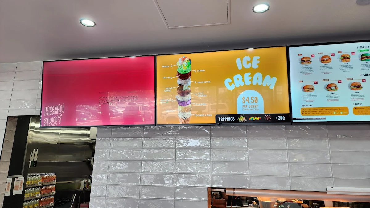 Menu, Burgertory (Bundoora)