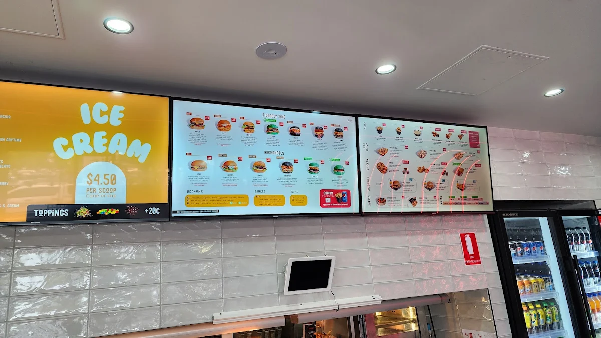 Menu, Burgertory (Bundoora)