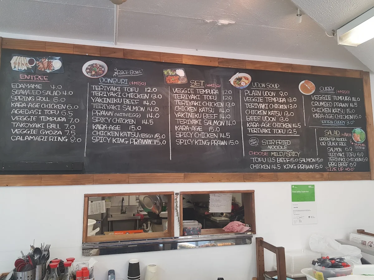 Menu, Taberu Sushi