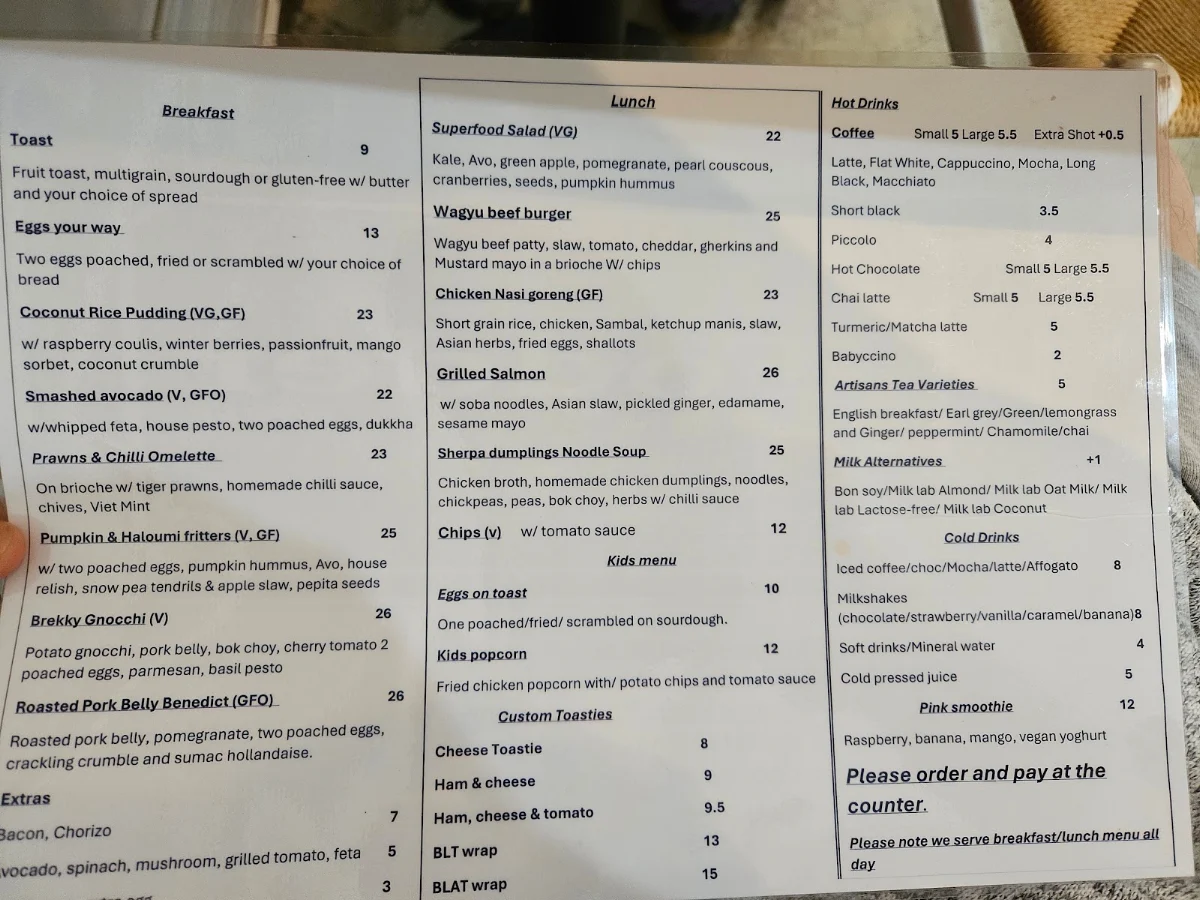 Menu, Fodder