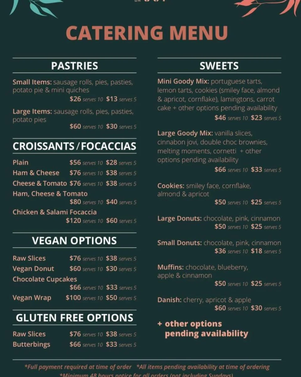 Menu, Local Cup