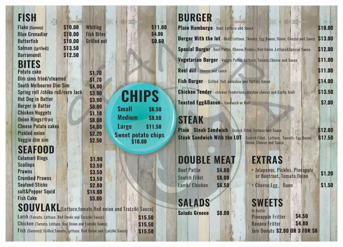 Menu, Seanora