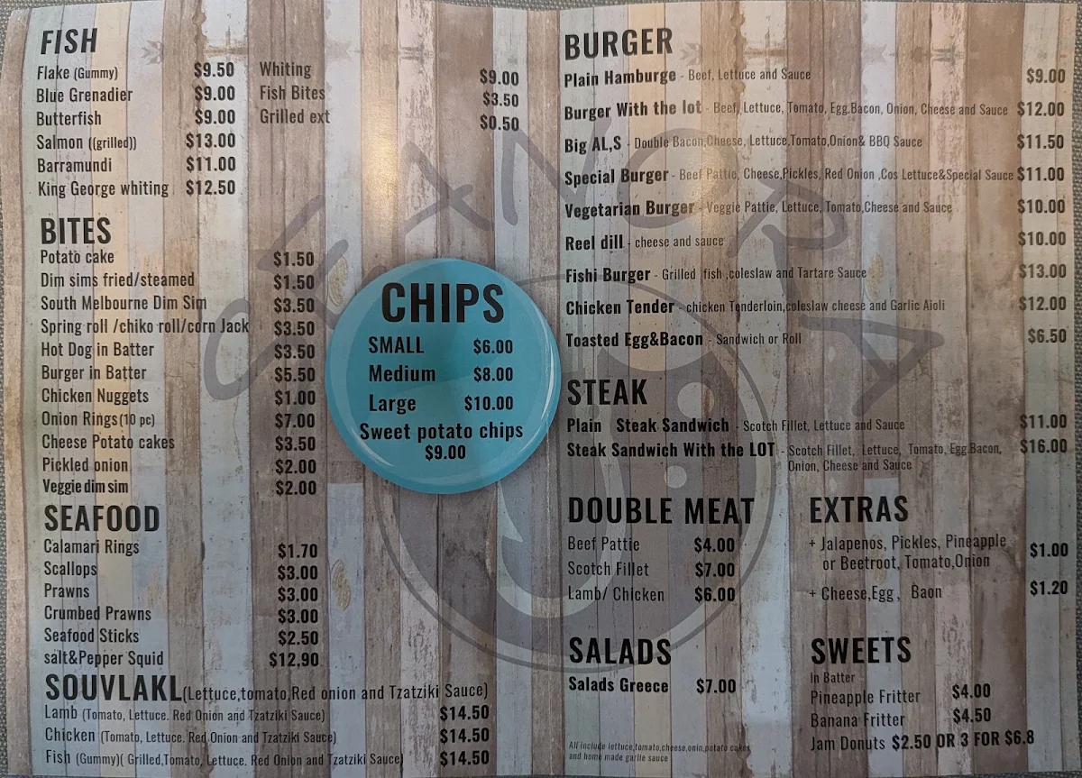 Menu, Seanora