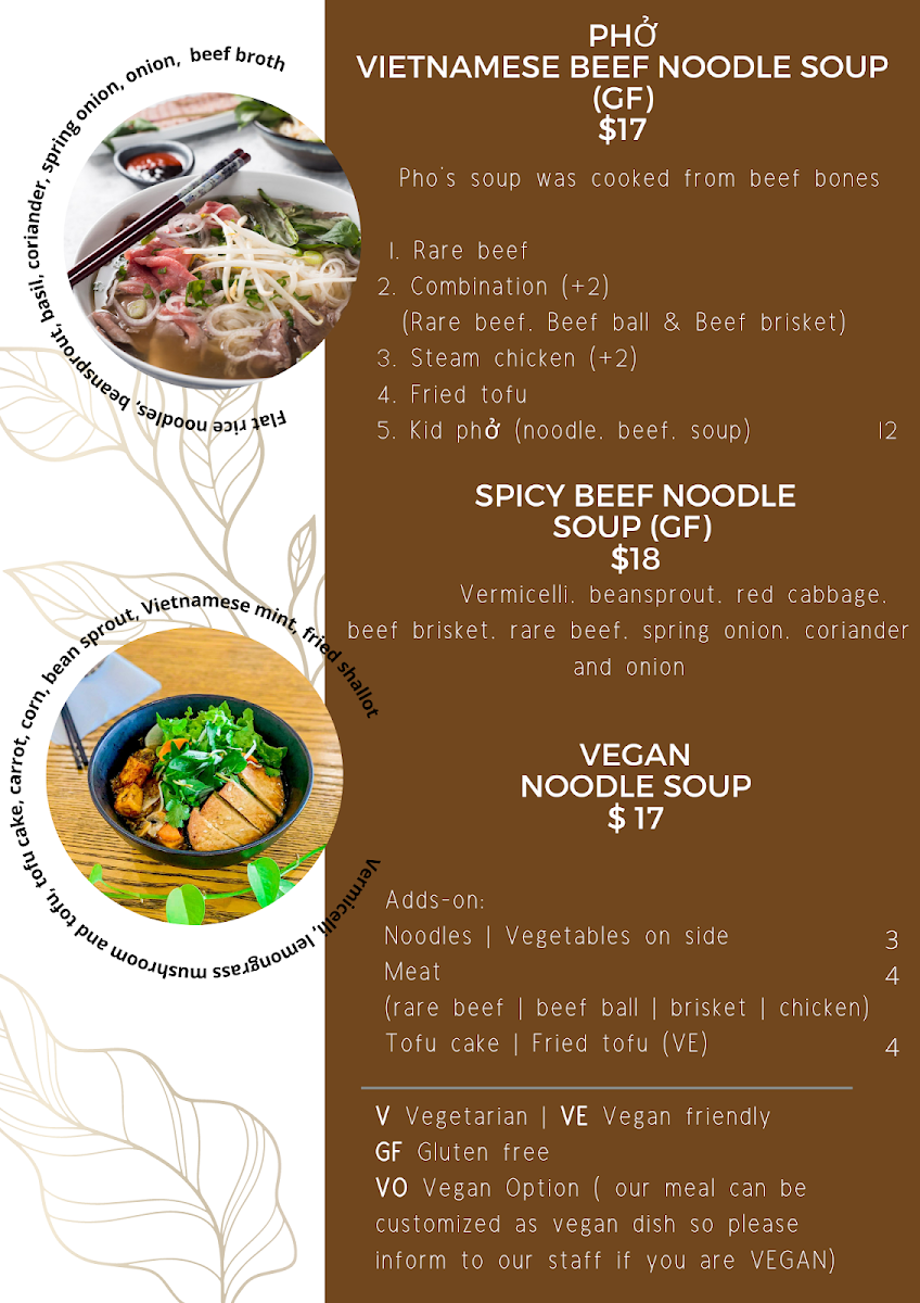 Menu, Da Cafe Time