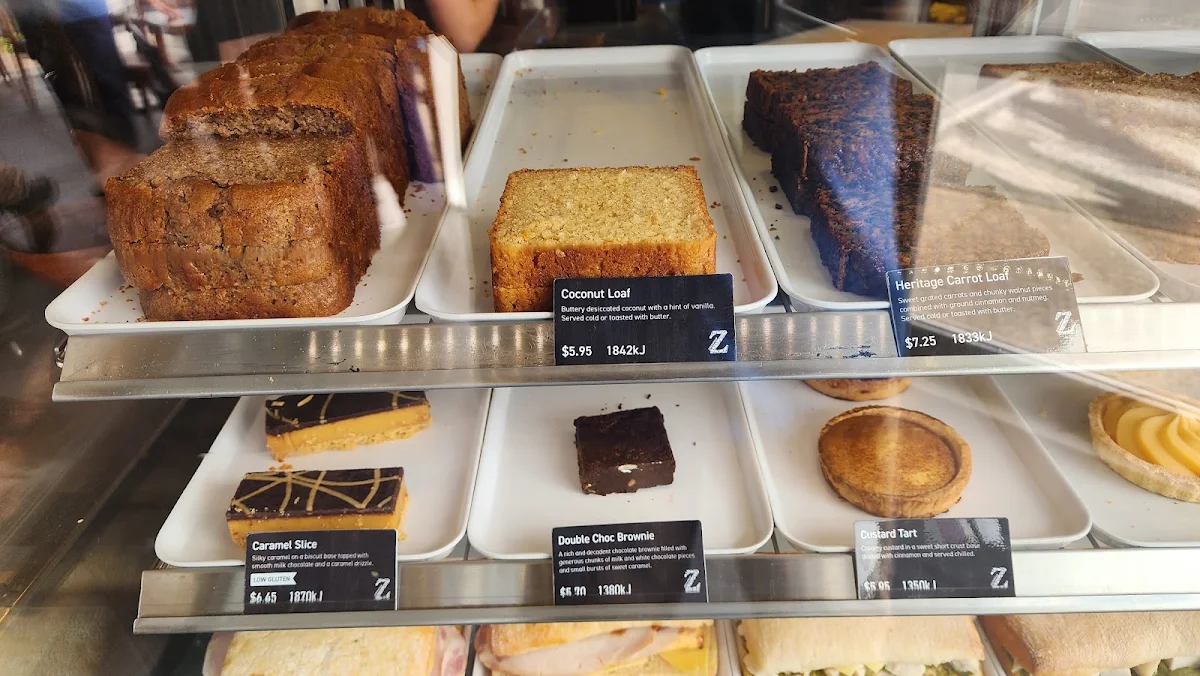 Menu, Zarraffa's Coffee Helensvale North