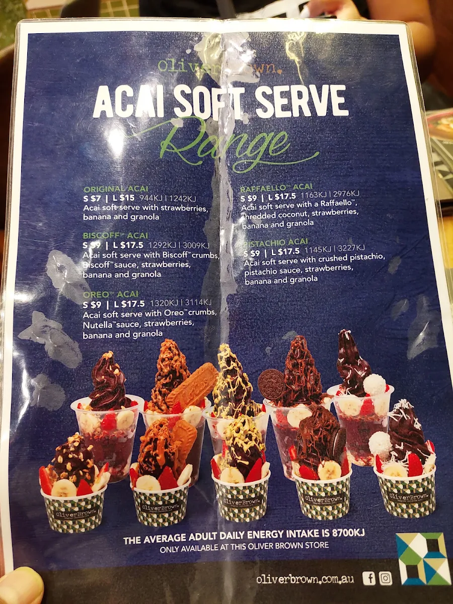 Menu, Oliver Brown