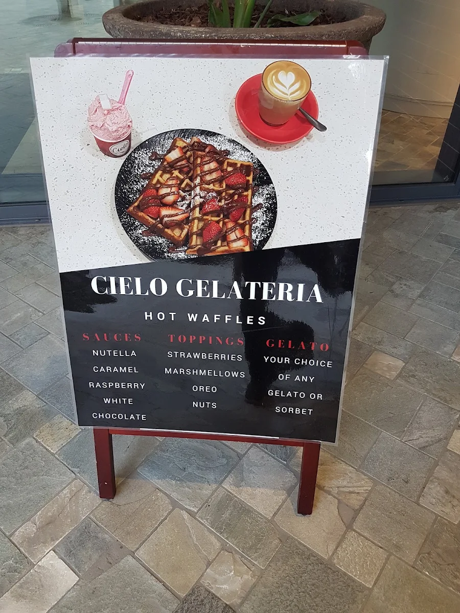 Menu, Cielo Gelateria - Mill Park