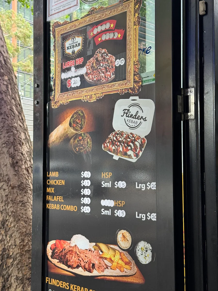 Menu, Flinders Kebab