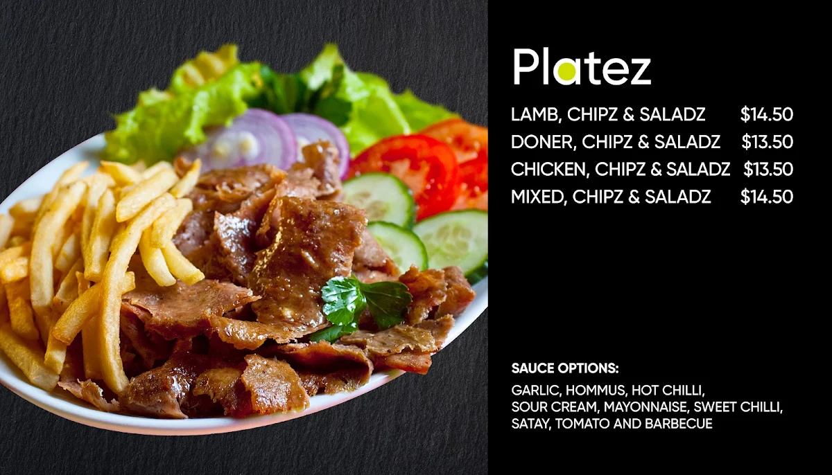 Menu, Grilled Kebabz