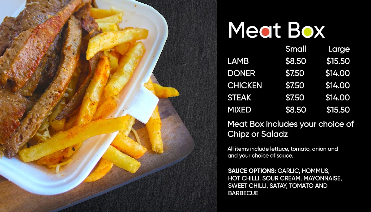 Menu, Grilled Kebabz