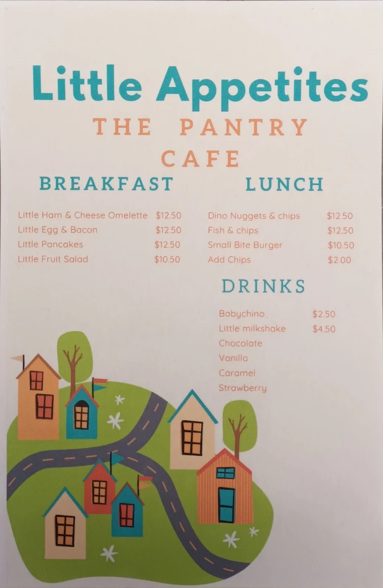 Menu, The Pantry