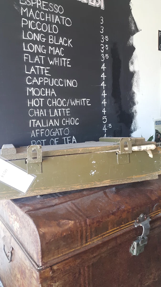 Menu, Bean There Done That Espresso Bar