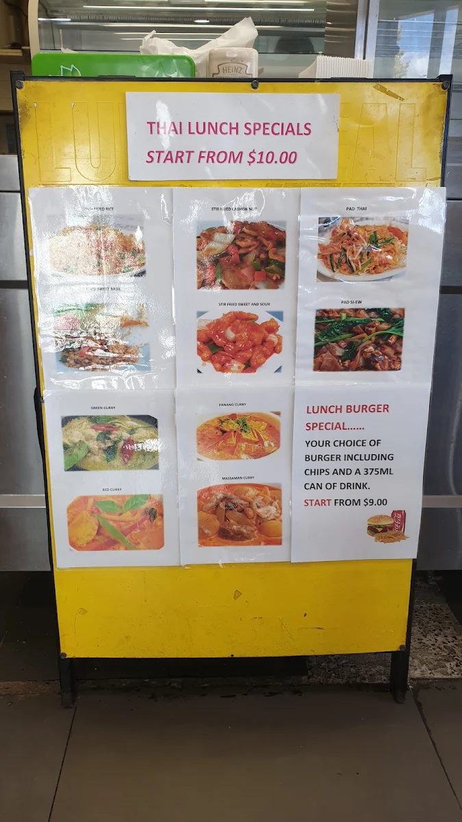 Menu, Busy Corner Takeaway