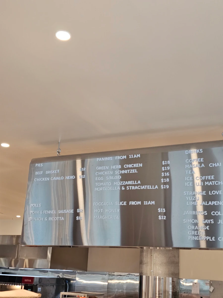 Menu, Banksia Bakehouse Barangaroo