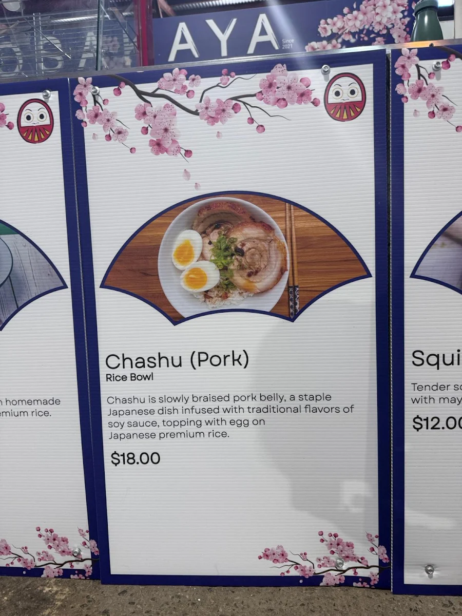 Menu, OSAKAYA - Japanese Street Food