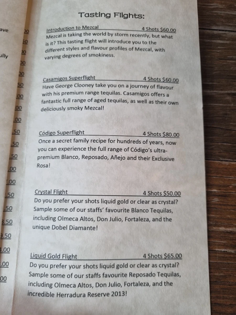 Menu, Benzina Cantina