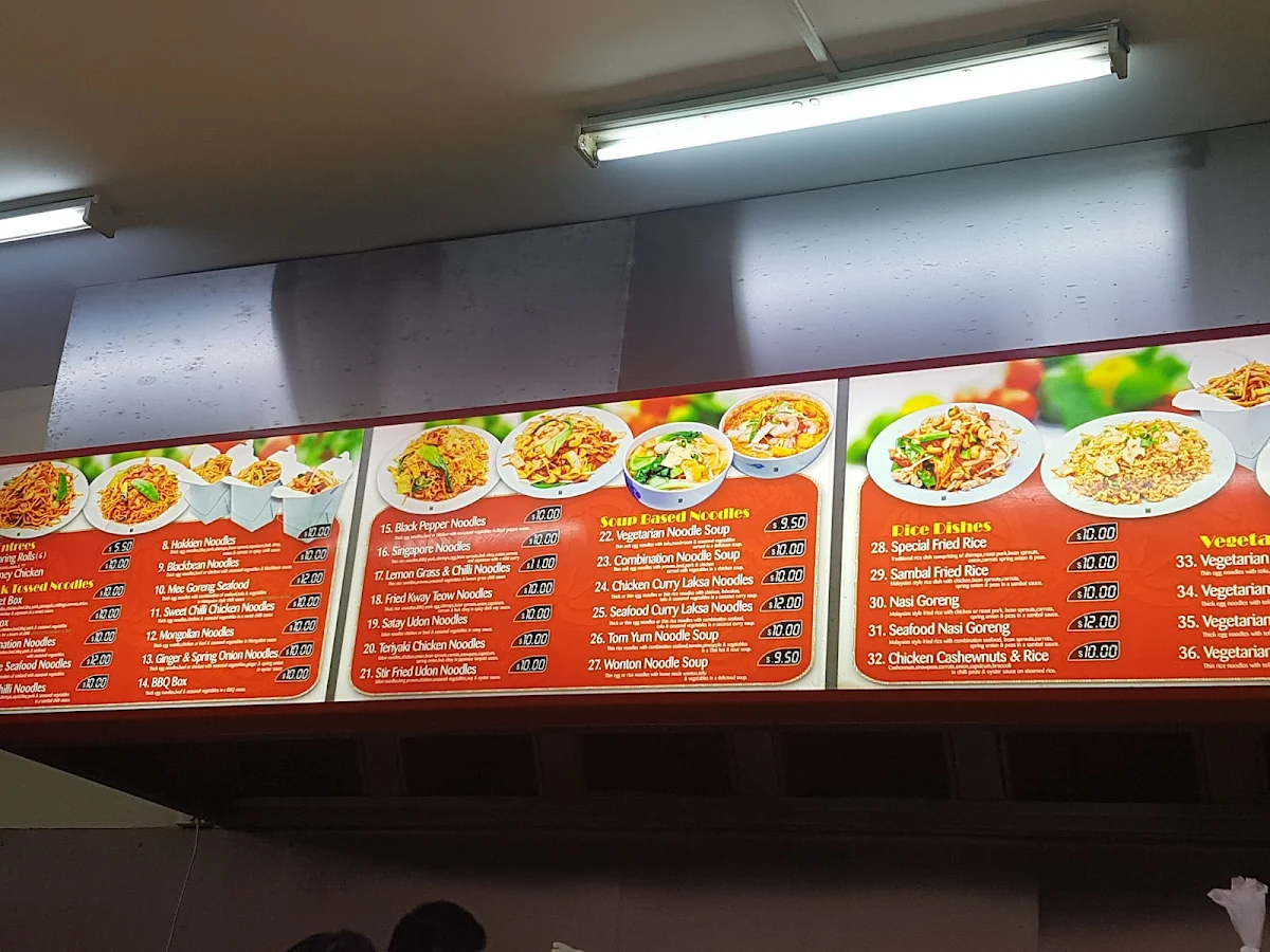 Menu, Chef's Noodle Hornsby
