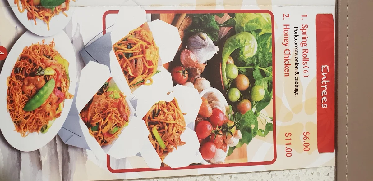 Menu, Chef's Noodle Hornsby