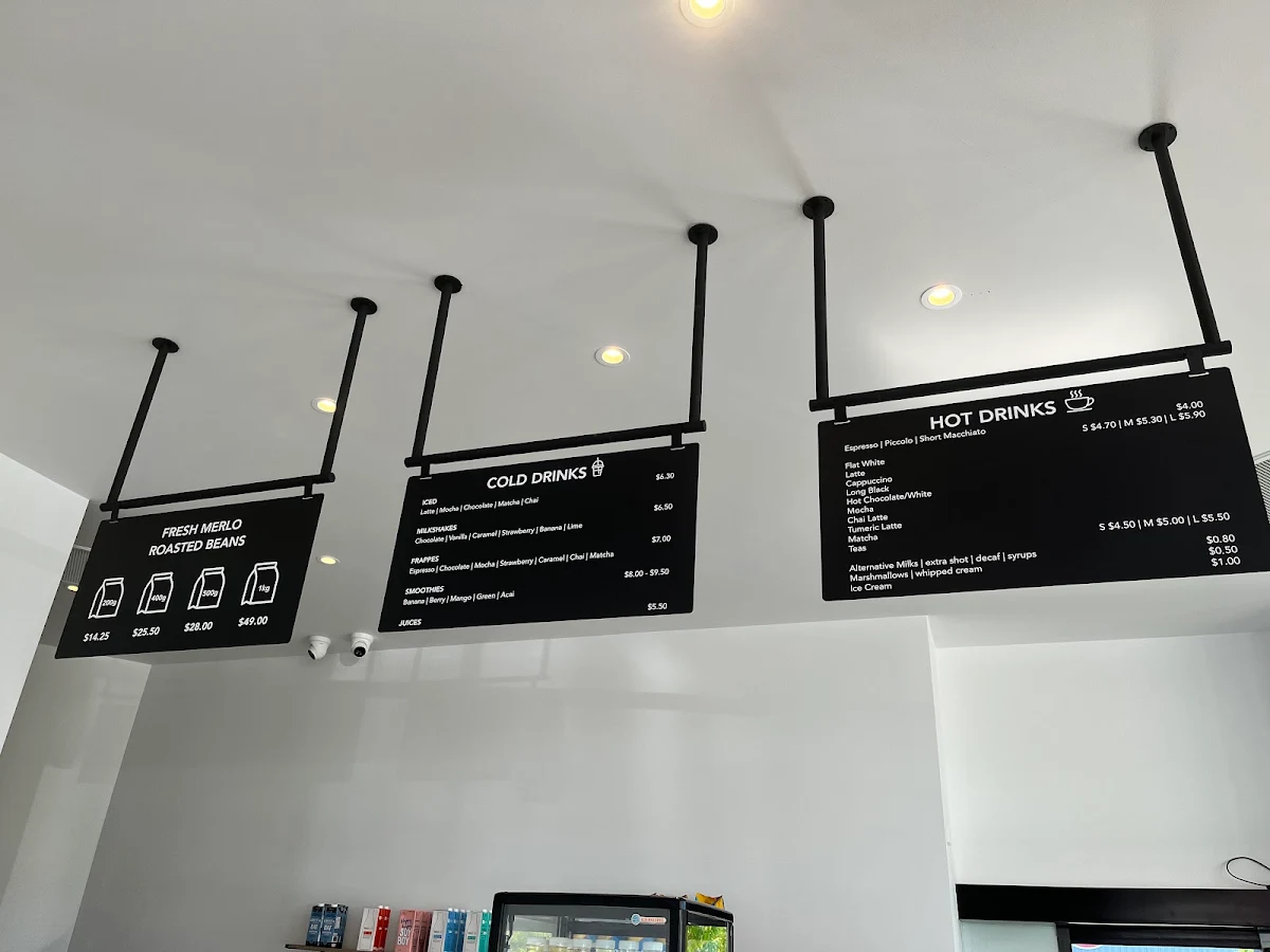 Menu, Coffee Boothers Upper Coomera