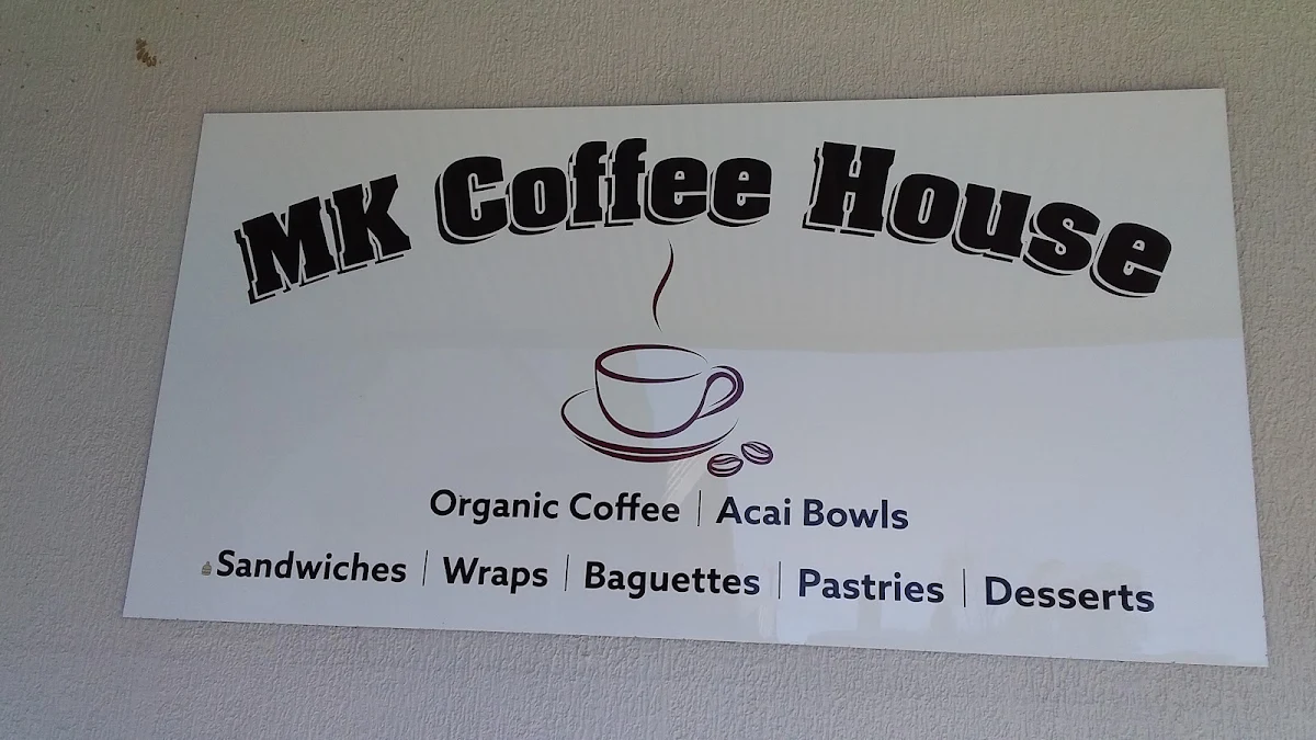 Menu, MK Coffee House